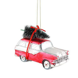 440s Gift Company GC-12160 4030195666718 Car Hanger with Christmas Tree Red/White