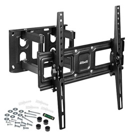Ribelli® TV Wall Mount Swivelling Tilting Max. VESA 400 x 400 mm for 32-65 Inches, TV Mount, Flat & Curved TV or Monitor up to 40 kg