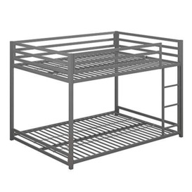DHP Miles (UK) Metal Bunk Bed Double/Double Silver