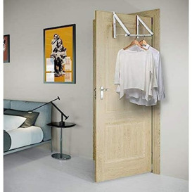 Kit Closet Coat Rack Invisible Door, White