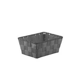 axentia Scandi Storage Basket, Iron, Anthracite, Approx. 19 x 8 x 14 cm