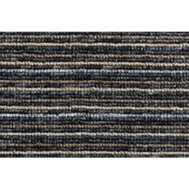 Hamat Interior Entrance Mat with Flash Design 50 x 80 cm Polypropylene Charcoal Grey Stripes