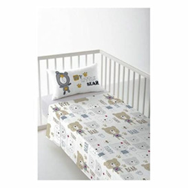 Cool Kids Bed Linen Set, Cotton, Multicoloured, 100 x 130 cm