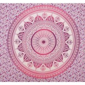 "Bazzaree Purple Aztec Mandala Wall Hanging Tapestry (Single), Cotton, 80"" x 54"""