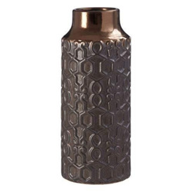 Premier Housewares Vase, Ceramic, Grey, Small