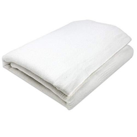 Everone White Cotton Thermal Blanket, 66” x 90”