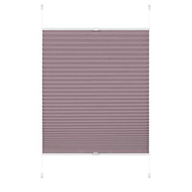 Gardinia Pleated Blind, Polyester Pink, 100 x 130 cm