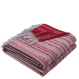Believe IN Double Sided Soft Premium Virgin Wool Blend Blanket 140 x 190 cm 510 Sky by Zoeppritz Since 1828