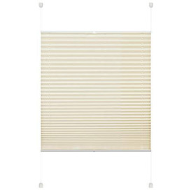 Deco Company Pleated Blind, Polyester Beige, 60 x 130 cm