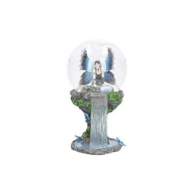 Nemesis Now Immortal Flight Anne Stokes Fairy Snow Globe 10cm, Resin, Grey-white