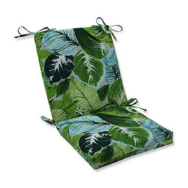 "Pillow Perfect Outdoor/Indoor Lush Leaf Jungle Square Corner Chair Cushion, 36.5"" x 18"", Green"
