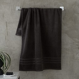 Catherine Lansfield Zero Twist Soft & Absorbent Cotton Hand Towel Charcoal Grey
