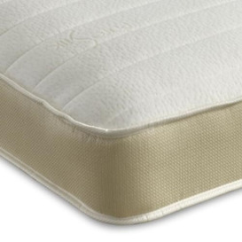 eXtreme comfort ltd Golden Serenity Silk Hybrid Memory Foam & Pinna-Coil Bonnell Innerspring Memory Foam Mattress Plush Feel, White, 18cms Deep, 2ft6 Small Single