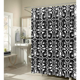 Duck River Textile Shower Curtain, Black, 72x72