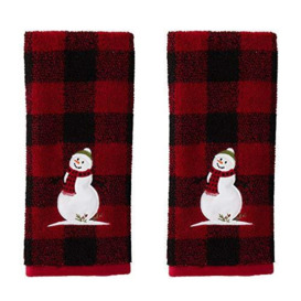 SKL HOME by Saturday Knight Ltd. Woodland Winter, Hand Towel Set, Red