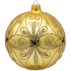 Vitbis Gold Glass Christmas Tree Ornament 150mm