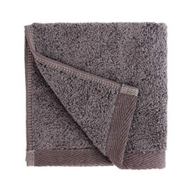 Everplush Washcloth Towel Set, 55% Zero-Twist Cotton, Charcoal (Dark Gray), 6 Pack