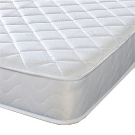 eXtreme comfort ltd The CoolTouch Essentials Darcy Diamond Basic White 18cm Deep 2ft6 by 5ft9 Shorty Small Single Spring Mattress Great For Kids, Bunk Beds, Cabin Beds Etc.