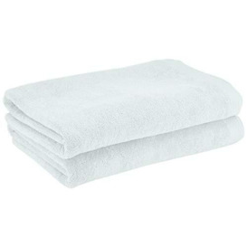 Heckett Lane Bath Beach Towel, 100% Cotton, Sprout Green, 90 x 180 Cm, 2.0 Pieces