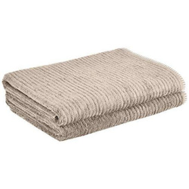 Heckett Lane Beach Towel, Taupe, 90 x 180 cm