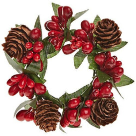 Mopec Red Fruit Christmas Wreath - Pack of 12, Red, One Size