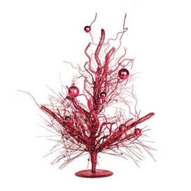 EUROCINSA Ref. 28223 Christmas Tree, Polyspan Red Tree, Box of 1, Plastic/Polyspan, 65 x 64 cm