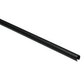 Gardinia Curtain rod with inner rail, diameter 16 mm, matt black, 160 cm, Metal