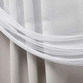 Exclusive Home Curtains EH8486-03-2-84H Catarina Layered Solid Blackout and Sheer Hidden Tab Top Curtain Panels, 52x84, Cloud Grey
