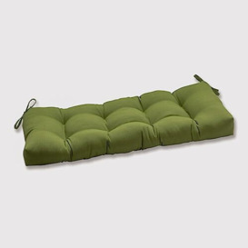 "Pillow Perfect Outdoor/Indoor Forsyth Kiwi Tufted Bench/Swing Cushion, 44"" x 18"", Green"
