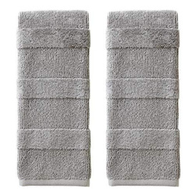 "SKL Home by Saturday Knight Ltd. V1359010835203 Efrie Hand Towel Set, 13"" x 5.5"", Gray"