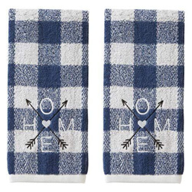 SKL HOME by Saturday Knight Ltd. Direction Home Hand Towel, Blue (2-Pack)