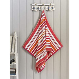 Deyongs Cotton Jacquard Textured Beach Towel, Pink, 75cm x 150cm