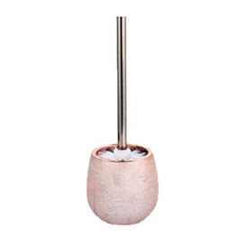 MSV Toilet Brush and Holder, Stainless steel, ceramic, Pink, Ø10,5 x 13 / Alto Total 41