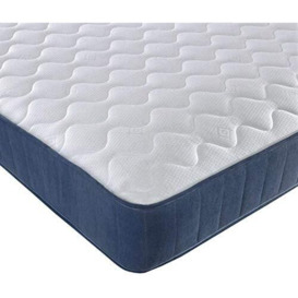 Starlight Beds Breeze Open Coil Sprung 9 Layer Construction 9 Inch Deep Spring & Cool Blue Memory Foam, 90cm x 200cm Mattress