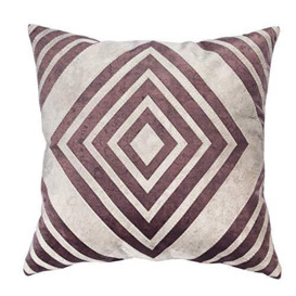 Cushion Cover, Handmade Cushions, Decorative Cushions, Velvet Touch Laser Cut Embroidery Accent Home Sofa Cushion Cover Pillowcase (Standard, 45 x 45 cm) Pink/Ivory