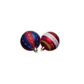Heitmann Deco Christmas Tree – Set of 16 – Baubles – Christmas Tree – Christmas Baubles – Blue, Red, Matt – Diameter: Approx. 6 cm