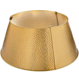 WeRChristmas Metal Christmas Tree Collar, Gold, 55 cm