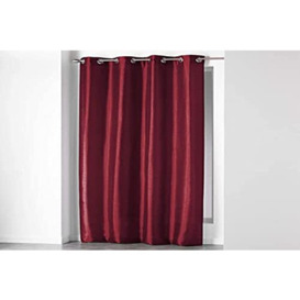 Douceur d'Intérieur - Eyelet Curtain 140 x 240 cm Shana Bordeaux Red