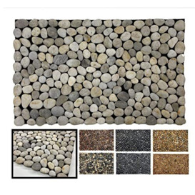 LucaHome Natural Stone Doormat, 100% Natural, Handmade, Eco-Friendly, Stone Doormat, Entrance Doormat, Ideal for Outdoor and Decorating