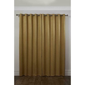 Emma Barclay – 3D Embossed Blackout Curtains for Bedroom Living Room Thermal Insulated Woven Eyelet Blackout Curtains With Reflective Reverse Weave Ambiance Collection (46” x 54” Inch)(Ochre)