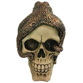 Fantasy bronze octopus skull ornament