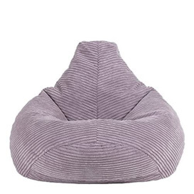 icon Dalton Kids Cord Bean Bag Chair, Lavender Purple, Large Bean Bag Chairs for Kids, Jumbo Cord Kids Bean Bags for Girls and Boys, Fluffy Bean Bags Nursery Decor Bedroom Accessories