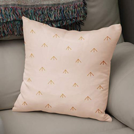 Bonamaison Decorative Cushion Cover, Polycotton, Orange, Standard