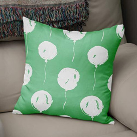 Bonamaison Decorative Cushion Cover Petrol Green & White, Throw Pillow Covers, Home Decorative Pillowcases for Livingroom, Sofa, Bedroom, Size: 43X43 Cm - Designed and Manufactured in Turkey