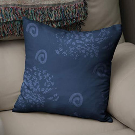 Bonamaison Decorative Cushion Cover Blue, Throw Pillow Covers, Home Decorative Pillowcases for Livingroom, Sofa, Bedroom, Size:50x50 Cm - Designed and Manufactured in Turkey