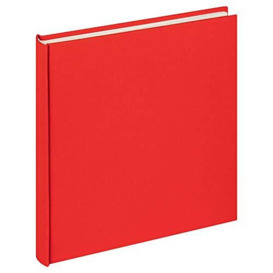walther Design Photo Album Red 26 x 25 cm Linen, Cloth FA-505-R