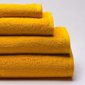 Sancarlos - Set of 2 Ocean Duo Bath Towels Mauve and Mustard 100% Cotton 550 g/m²