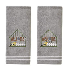 SKL HOME by Saturday Knight Ltd. Welcome Birdhouse Hand Towel Set, Gray