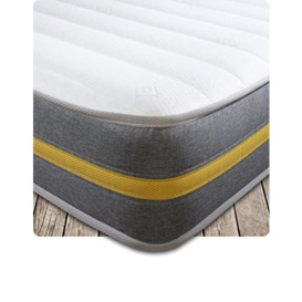 Starlight Beds - King Size Mattress. Hybrid King Size Memory Foam Mattress with Springs. 5ft x 6ft6 (STARLIGHT 01)