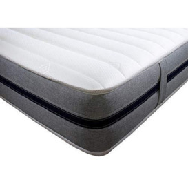 Starlight Beds – European Double Mattress. 9 Inch Deep All Foam Mattress with 7 Zone Support Foam and Memory Foam. 140cm x 200cm (STARLIGHT 07)